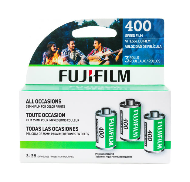 Fujifilm 400 ISO 35mm x 36exp. 3-PACK (USA) - Color Film